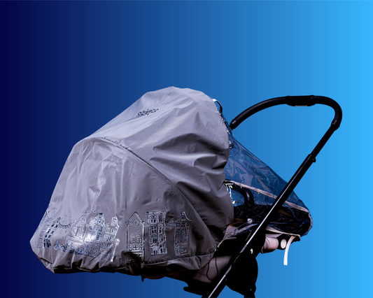 Folia przeciwdeszczowa odblaskowa na wózki - Little Houses