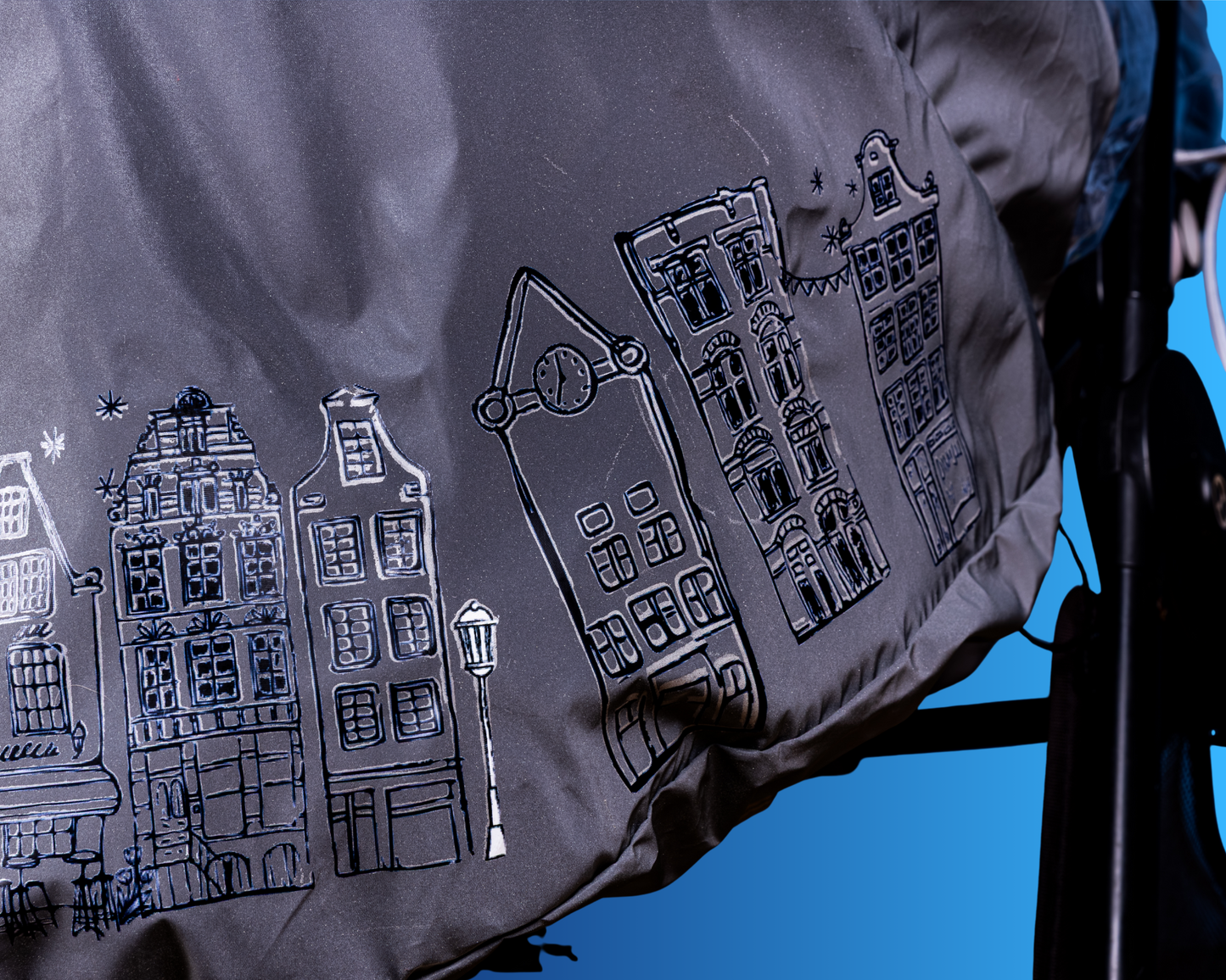 Folia przeciwdeszczowa odblaskowa na wózki - Little Houses